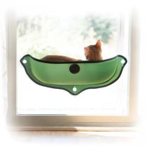 Спальне місце K&H Ez Mount Window Bed на вікно, для котів, зелений, 69×28 см