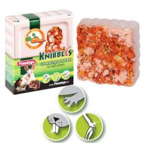 Минеральный камень Flamingo Knibbles Carrot Cubes для грызунов, с морковью для гигиены зубов, 70 г