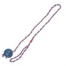 Іграшка Flamingo Ball With Rope для собак, м'яч з литої гуми на мотузці, 6,3 см