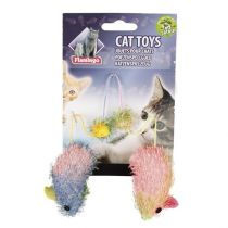 Іграшки Flamingo Cloth Mouse Catnip для котів, миші з котячої м'ятою, 5 см, 2 шт