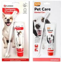 Набір Flamingo Petcare Toothpaste + Toothbrush зубна паста і зубна щітка, для собак, 85 г