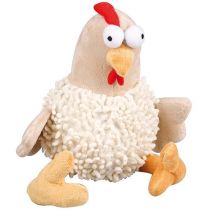 Іграшка Flamingo Chicken Big м'яка, для собак, курка з пищалки, плюш, 20х12х30 см