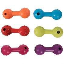 Іграшка Flamingo Dumbbell With Bell для собак, гантель з дзвіночком, гума, 12 см