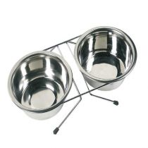 Набір миска і поїлка Flamingo Dinner Set для собак, діаметр 9-13 см, 380 мл