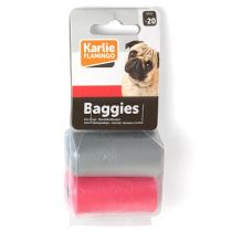 Пакети Flamingo Swifty Waste Bags кольорові, для збору фекалій собак, 2 рул. по 20 пакетів
