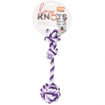 Іграшка Flamingo Cotton Rope Knot канат з одним вузлом, для собак