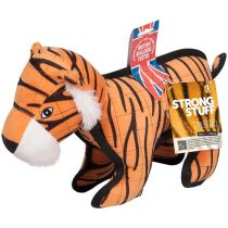 Іграшка Flamingo Strong Tiger суперміцна, м'яка, для собак, 38х14х28 см