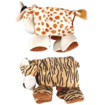 Іграшка Flamingo Plush Safari Animals складна, м'яка, для собак, плюш, 38х10х30 см