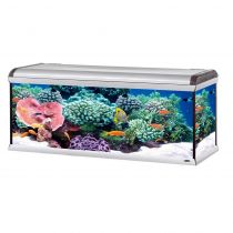 Скляний акваріум Ferplast Star 160 LED Marine Water з алюмінієвими рамками, 570 л