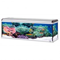 Скляний акваріум Ferplast Star 200 Marine Water з алюмінієвими рамками, 750 л