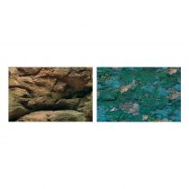 Двосторонній акваріумний Ferplast BLU 9045 фон із зображенням каменів, 80x40 см