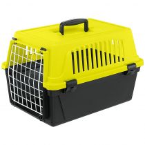 Переноска Ferplast Carrier Atlas 10 Neon для котів і собак, жовто-чорна, 48×29×32.5 см