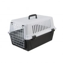 Переноска Ferplast Carrier Atlas 10 EL Palbox для котів і собак, біло-чорна, 48×32.5×29 см