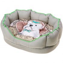 Лежанка з синтетичної тканини Ferplast Fiore 50 Bedding Sir Dog, 45×35×17 см