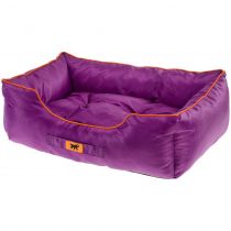 М'який диван Ferplast Jazzy 50 Bedding Purple для собак, фіолетовий, 55×45×20 см