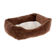 Диван Ferplast Coccolo 50 Soft Bedding Brown для котів і собак, 55×45×20 см