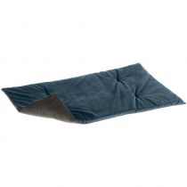 Двухгранна оксамитова підстилка Ferplast Baron 65 Blanket Blue-Grey для котів і собак, 65×40 см