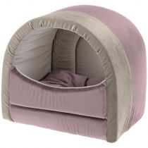 Оксамитовий будинок Ferplast Majesty 20 House Purple-Beige для котів, 20×32×29 см