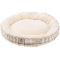 Матрац Ferplast Lagoon 50 Beige Dogbed з екологічно чистого хутра для собак і котів, 50×11 см