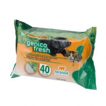Genico Fresh 40 Green Tea очищаючі серветки для собак і кішок, 20x30 см