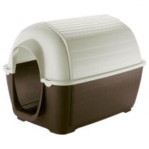 Пластикова будка Ferplast Kenny 07 Plastic Kennel для собак у формі голку, 80x111,6x80 см