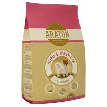 Сухий корм Araton Adult Mini&Medium для собак вагою від 2 до 26 кг, 3 кг