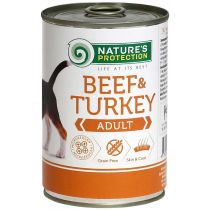 Консерва Natures Protection Adult Beef&Turkey для дорослих собак, 400 г