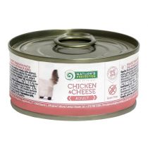 Консерва Natures Protection Adult Chicken & Cheese для дорослих котів, 100 г