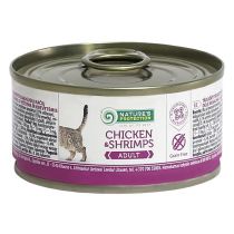 Консерва Natures Protection Adult Chicken & Shrimps для дорослих котів, 100 г