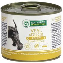 Консерва Natures Protection Adult small breed Veal&Duck для дорослих собак, 200 г