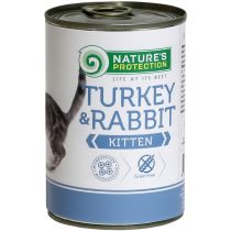 Консерва Natures Protection Kitten Turkey&Rabbit для кошенят, 400 г