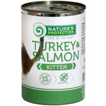 Консерва Natures Protection Kitten Turkey&Salmon для кошенят, 400 г