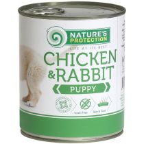 Консерва Natures Protection Puppy chicken&rabbit для цуценят, 800 г