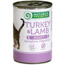 Консерва Natures Protection Sensitive Digestion Turkey & Lamb для котів, 400 г