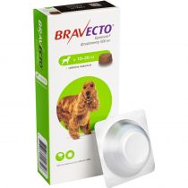 Жувальна таблетка Bravecto від бліх і кліщів для собак великих порід від 10 до 20 кг, 500 мг