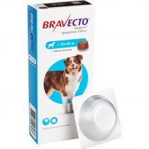 Жувальна таблетка Bravecto від бліх і кліщів для собак великих порід від 20 до 40 кг, 1000 мг