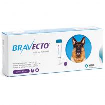 Краплі Bravecto Spot On від бліх і кліщів для собак великих порід вагою від 20 до 40 кг, 1 піпетка, 1000 мл