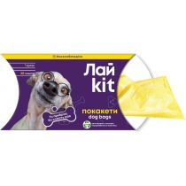 Пакети для прибирання за тваринами Лайkit, 20 шт, жовті