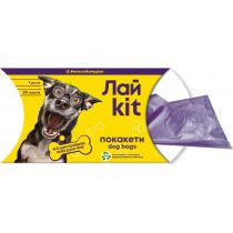 Пакети для прибирання за тваринами Лайkit, 20 шт, фіолетові