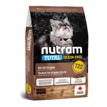 Сухий корм T22 Nutram Total Grain-Free Turkey & Chiken для котів, з куркою та індичкою, беззерновий, 20 кг