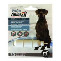 Краплі AnimAll VetLine Spot-On від бліх і кліщів для собак вагою 40-60 кг