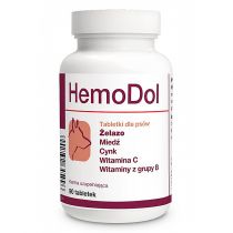 Таблетки Dolfos HemoDol для поліпшення процесів кровотворення для собак, 90 табл.