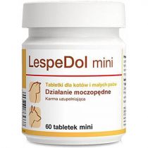 Таблетки Dolfos LespeDol mini для нейтралізації токсинів і продуктів обміну речовин для котів і собак, 60 табл