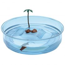 Пластикова чаша Ferplast Turtle Bowl Oasi Transparent Blue для черепах