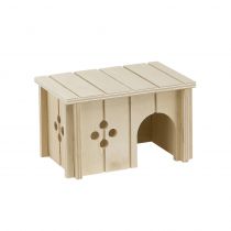 Дерев'яний будиночок Ferplast Sin 4642 Wodden House Hamster для дрібних тварин, 14,5 см×9,5 см×8,5 см