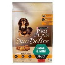 Сухий корм Purina Pro Plan Dog Duo Delice Small and Mini Adult для собак дрібних порід, яловичина з рисом, 2.5 кг