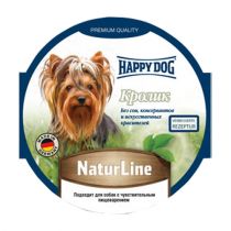 Вологий корм Happy Dog NaturLine для дорослих собак до 10 кг з чутливим травленням, з кроликом, 85 г