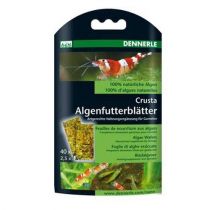 Корм з водоростей для креветок Dennerle Nano Algenfutterblatter, 40 шт