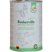 Вологий корм Baskerville Holistic Kalb und Lachs для котів, телятина і лосось, 400 г