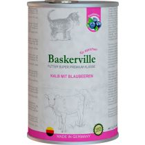 Вологий корм Baskerville Super Premium Kalb Mit Brlaubeeren для котів, телятина з чорницею, 400 г